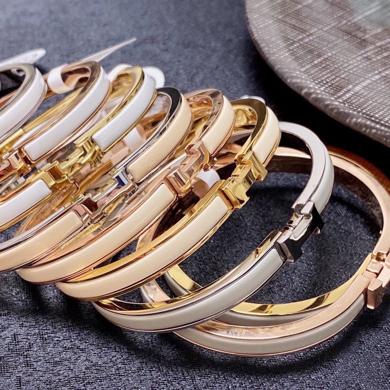 [原單對版] (配全套包裝) 爆款推薦正品級別 愛馬仕Hermes琺瑯手鐲小號