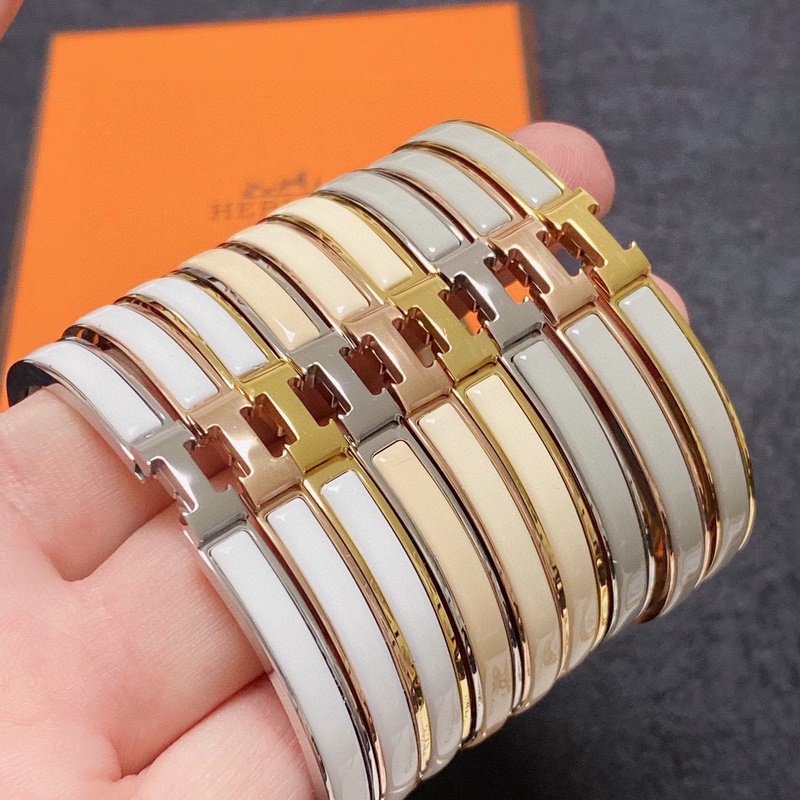 [原單對版] (配全套包裝) 愛馬仕Hermes琺瑯手鐲 寬度：6mm 小號窄