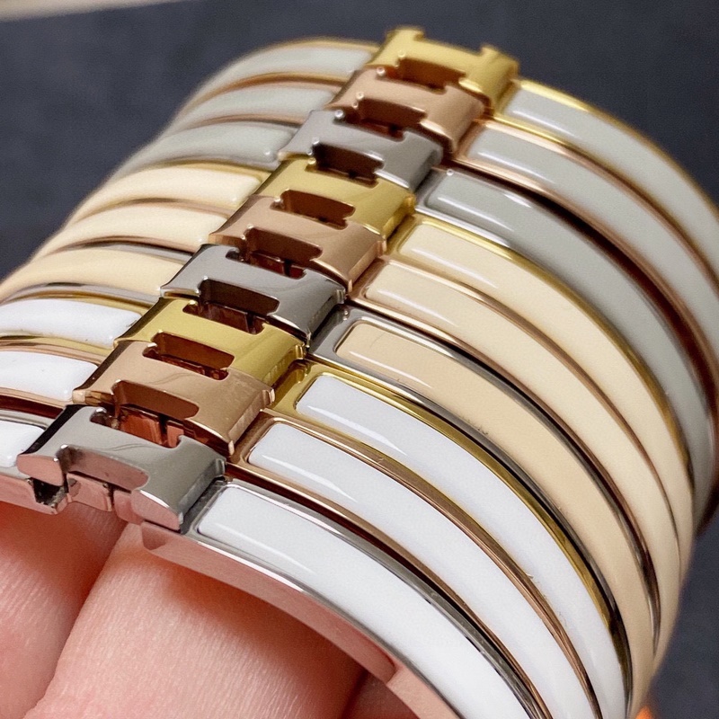 [原單對版] (配全套包裝) 愛馬仕Hermes琺瑯手鐲 寬度：6mm 小號窄