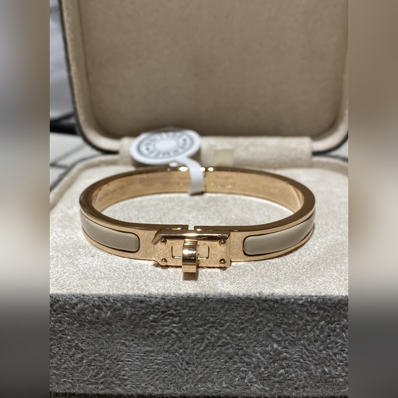 [原單對版] (配全套包裝) H 愛馬仕24 新款 kelly 琺瑯手鐲 顔色