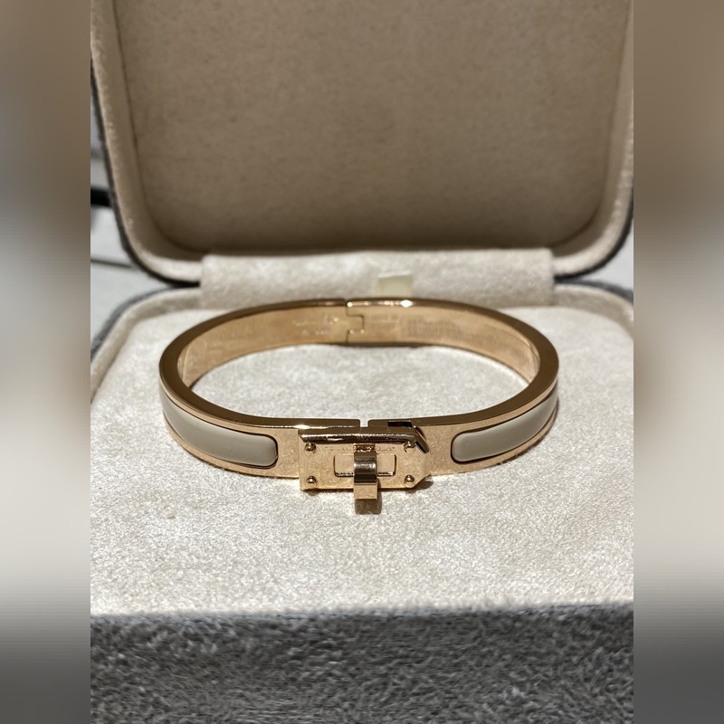 [原單對版] (配全套包裝) H 愛馬仕24 新款 kelly 琺瑯手鐲 顔色