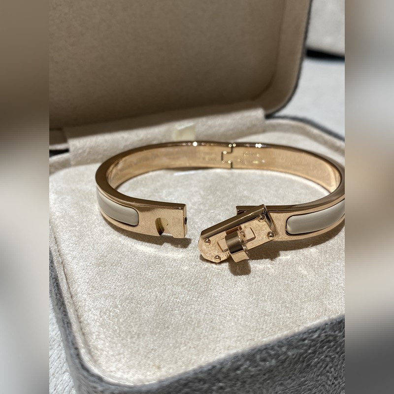 [原單對版] (配全套包裝) H 愛馬仕24 新款 kelly 琺瑯手鐲 顔色