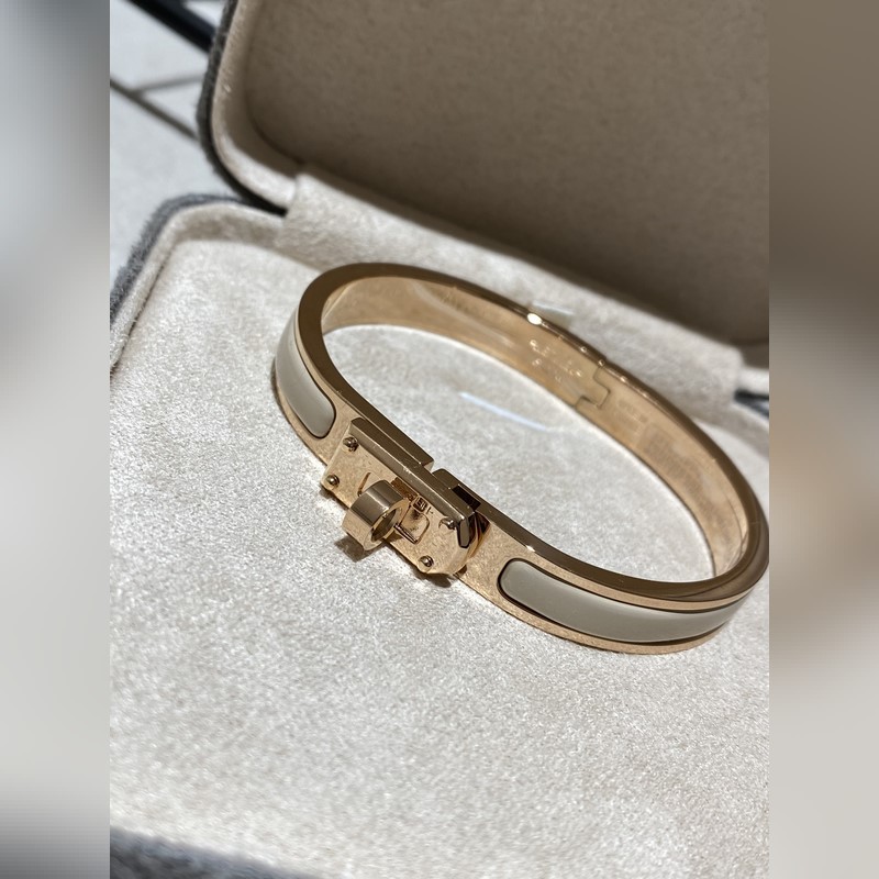 [原單對版] (配全套包裝) H 愛馬仕24 新款 kelly 琺瑯手鐲 顔色