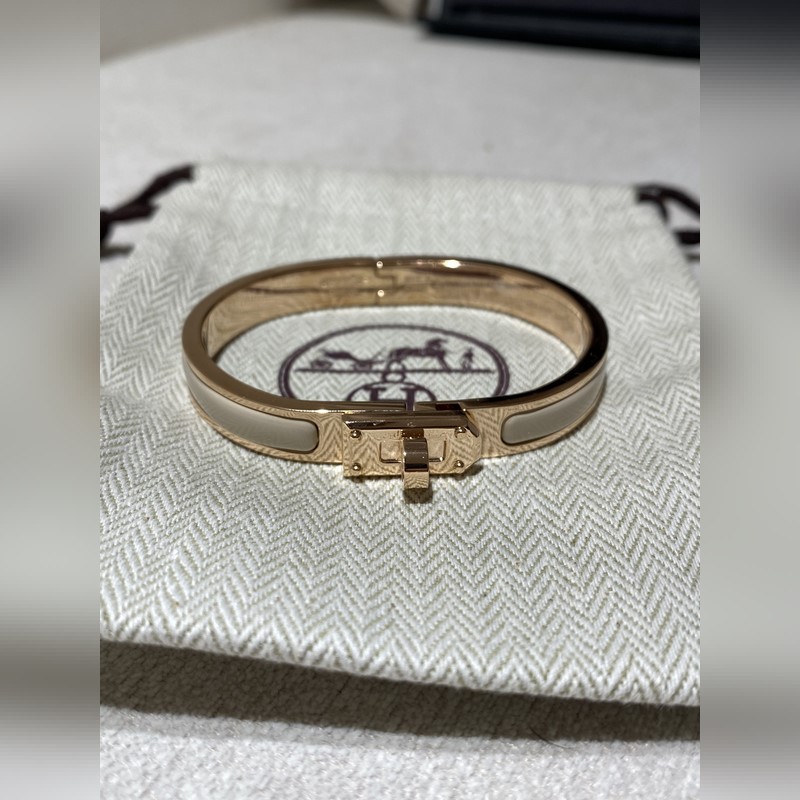 [原單對版] (配全套包裝) H 愛馬仕24 新款 kelly 琺瑯手鐲 顔色