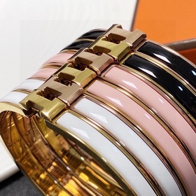 [原單對版] (配全套包裝) 爆款推薦正品級別 愛馬仕Hermes琺瑯手鐲小號