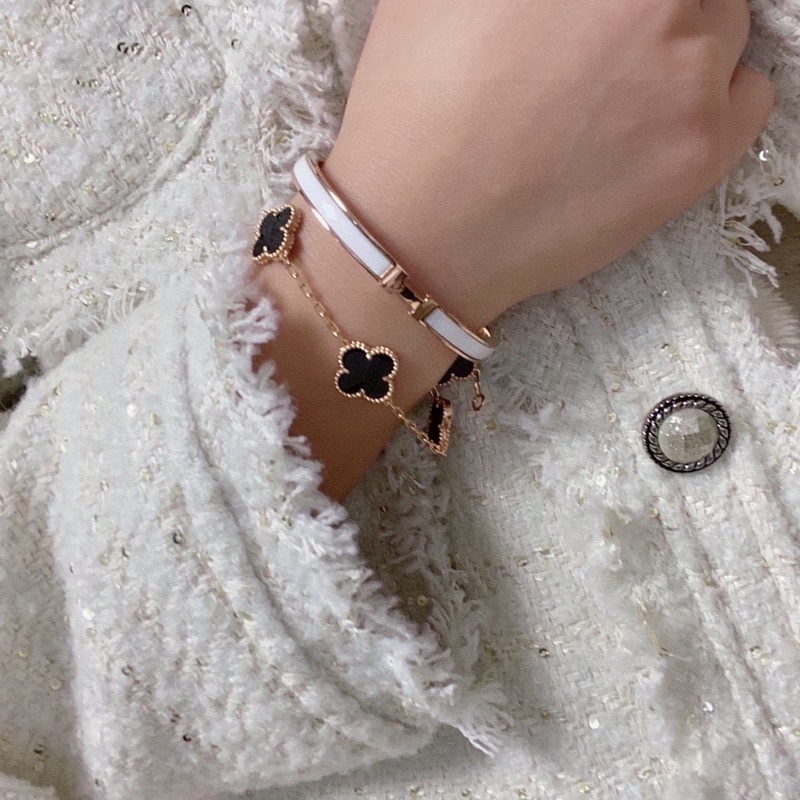 [原單對(duì)版] (配全套包裝) 爆款推薦正品級(jí)別 愛馬仕Hermes琺瑯手鐲小號(hào)