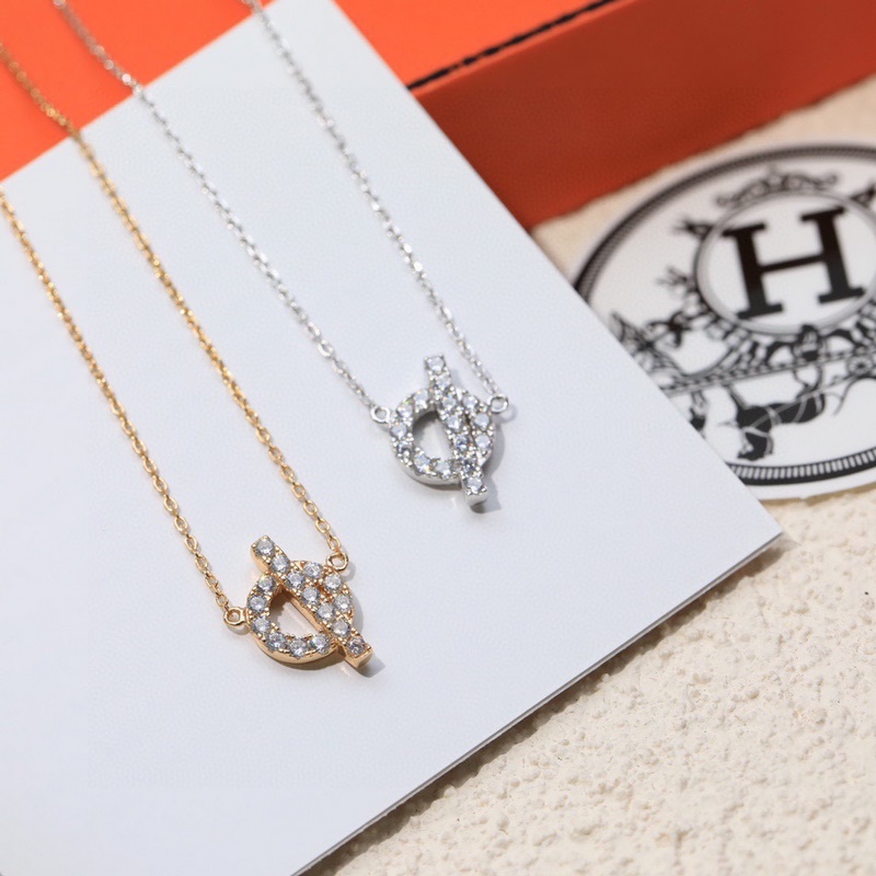 [原單對版] (配全套包裝) 愛馬仕Finesse系列豬鼻子項鍊，低奢調華，款