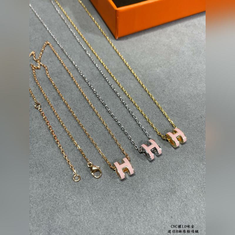 [原單對版] (配全套包裝) 愛馬仕迷你H琳瑯項鍊