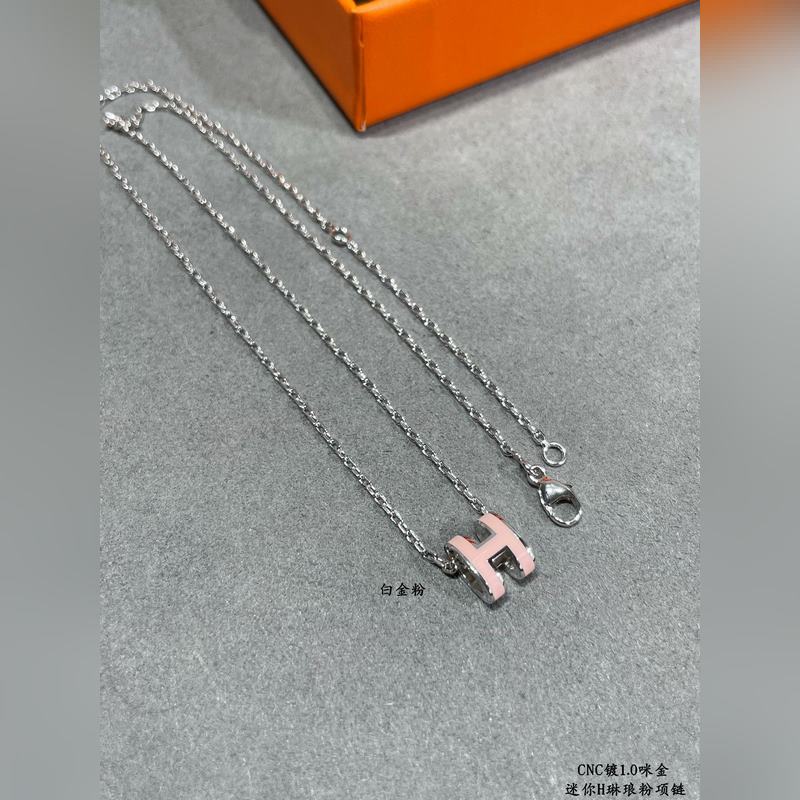 [原單對版] (配全套包裝) 愛馬仕迷你H琳瑯項鍊