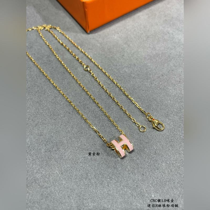 [原單對版] (配全套包裝) 愛馬仕迷你H琳瑯項鍊