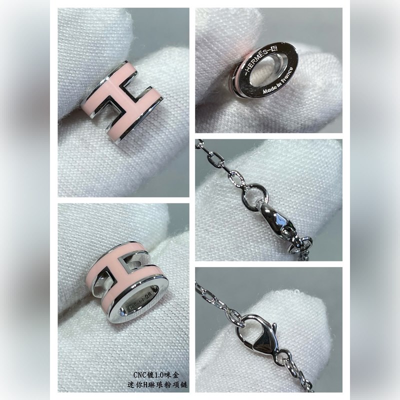 [原單對版] (配全套包裝) 愛馬仕迷你H琳瑯項鍊