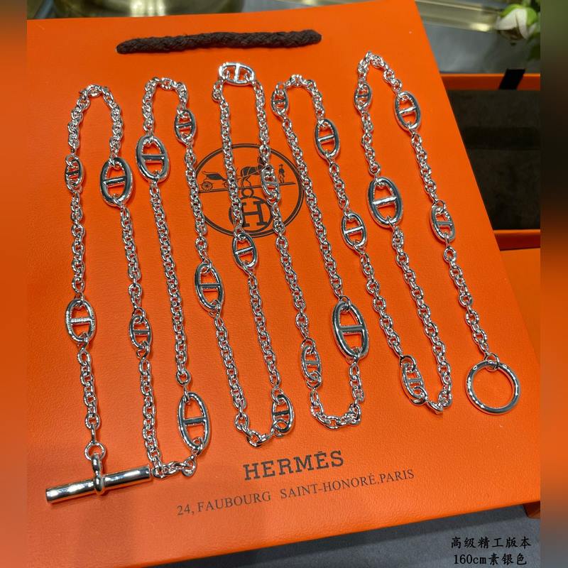 [原單對版] (配全套包裝) 愛馬仕豬鼻子腰鍊，精工，字印齊全 正品一萬三，