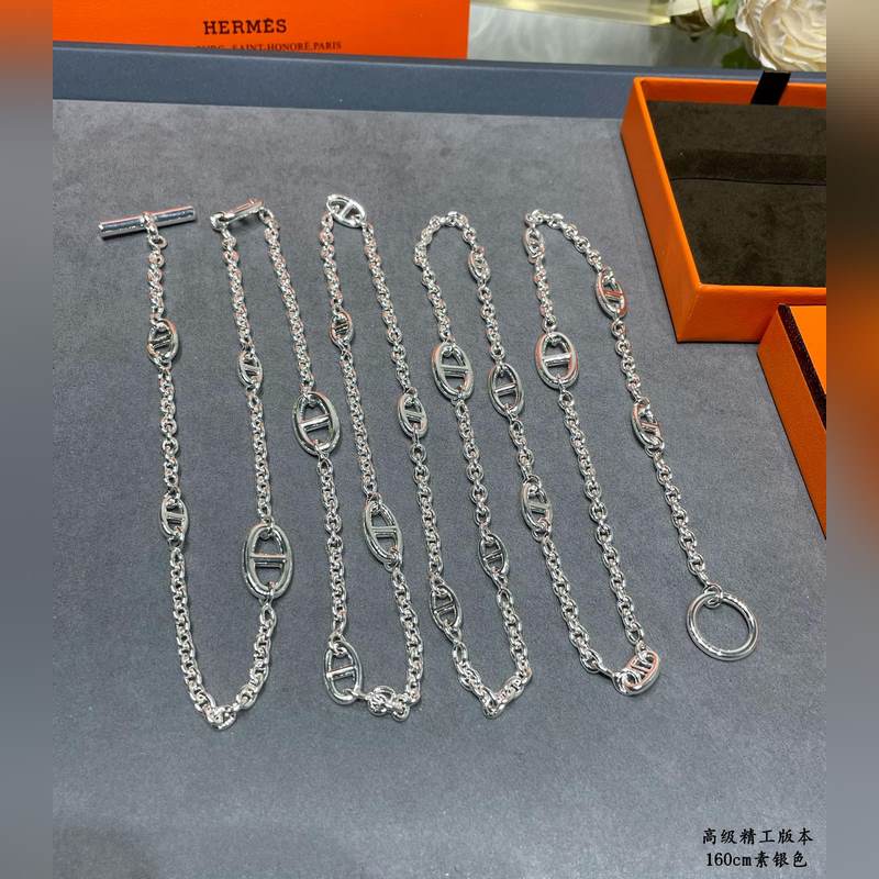 [原單對版] (配全套包裝) 愛馬仕豬鼻子腰鍊，精工，字印齊全 正品一萬三，