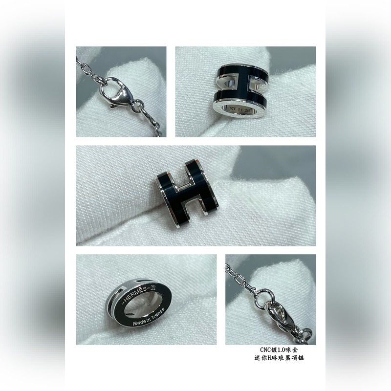 [原單對版] (配全套包裝) 愛馬仕迷你H琳瑯項鍊