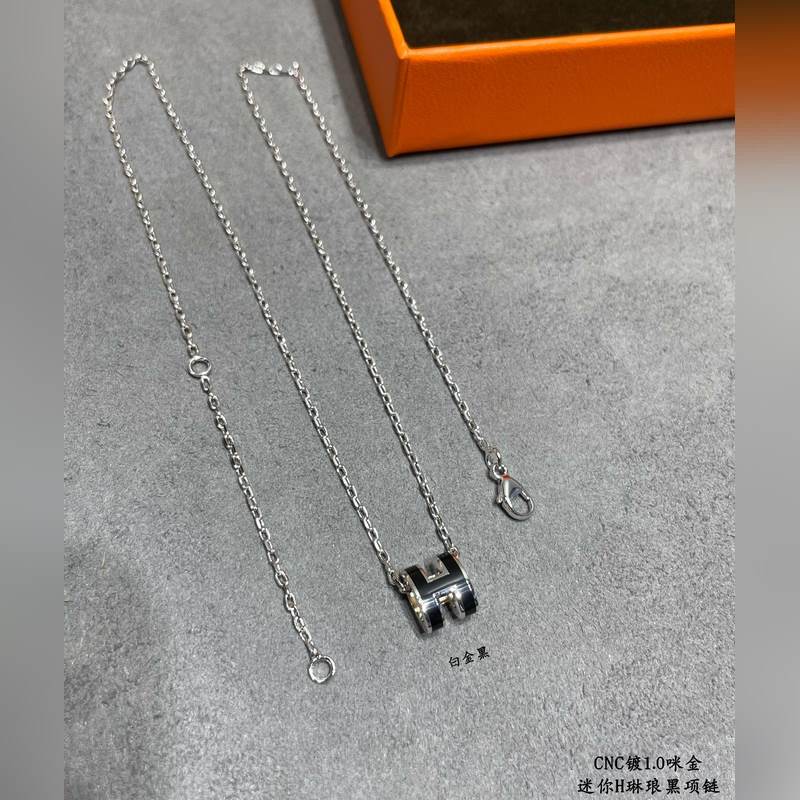 [原單對版] (配全套包裝) 愛馬仕迷你H琳瑯項鍊