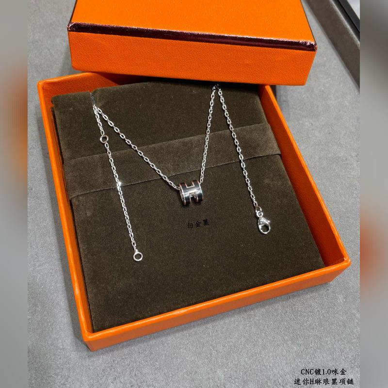 [原單對版] (配全套包裝) 愛馬仕迷你H琳瑯項鍊