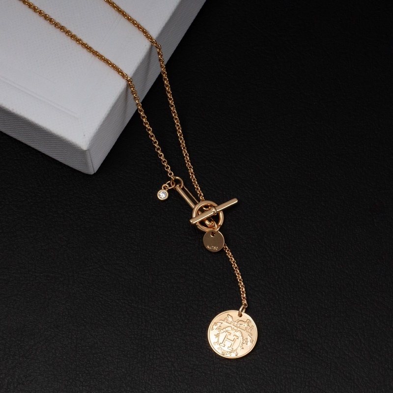 [原單對版] (配全套包裝) 愛馬仕clou de selle 項鍊，屬于H家