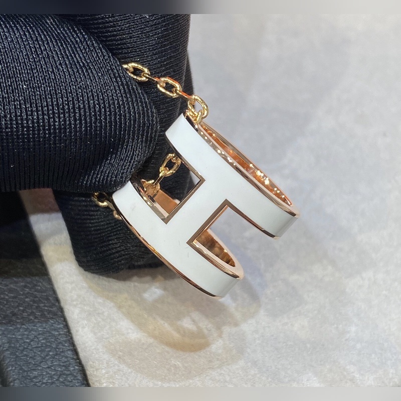 [原單對版] (配全套包裝) 愛馬仕經典大號白色H項鍊