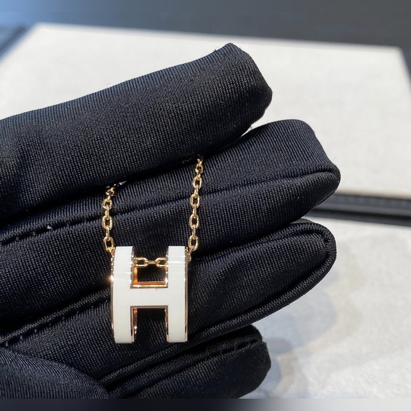 [原單對版] (配全套包裝) 愛馬仕經典大號白色H項鍊