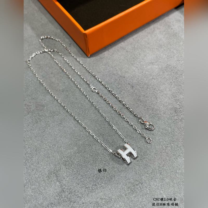 [原單對版] (配全套包裝) 愛馬仕迷你H琳瑯項(xiàng)鍊 最新詮釋H琺瑯，超級工藝