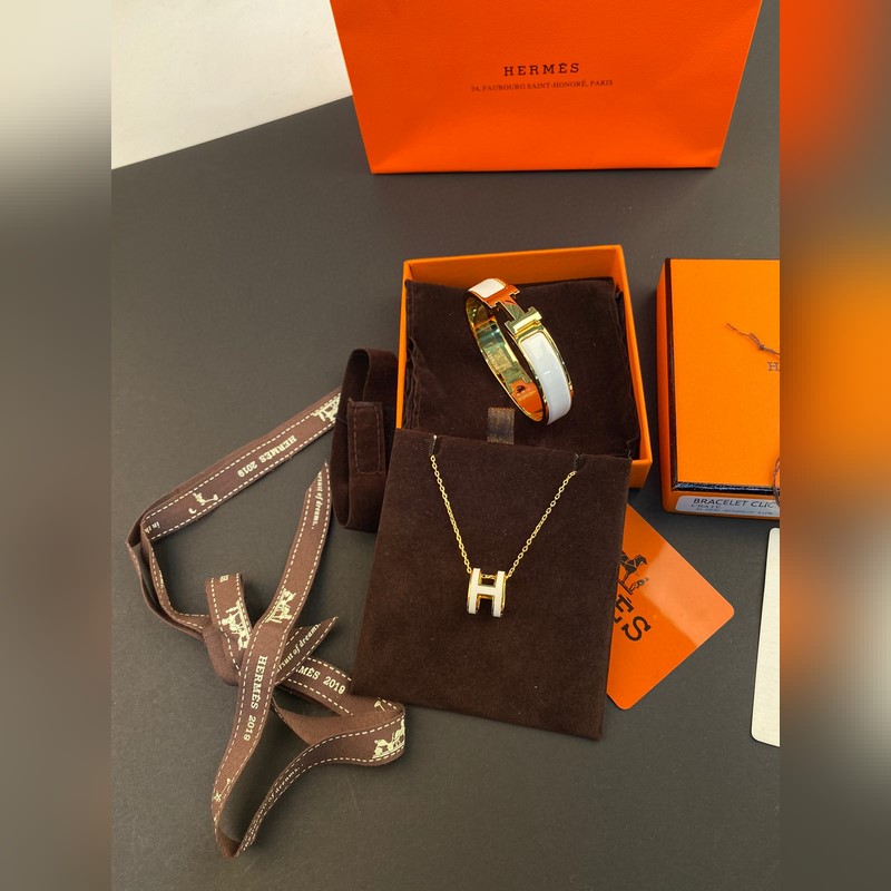 [原單對版]項(xiàng)鍊+手鐲 愛馬仕項(xiàng)鍊 +手鐲 配套