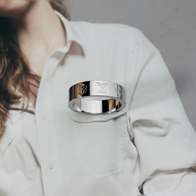 [原單對版] (配全套包裝) LV MOSAIC THIN戒指 新品情侶戒指