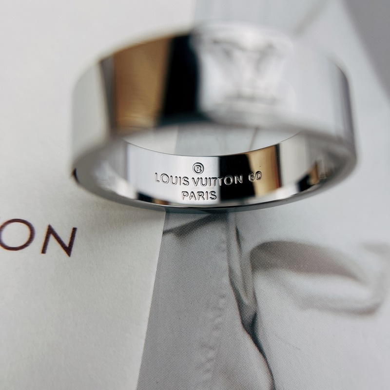 [原單對版] (配全套包裝) LV MOSAIC THIN戒指 新品情侶戒指
