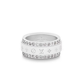 [原單對版] (配全套包裝) LV路易威登雙排鑽戒指 街拍經典元素，獨特，高端