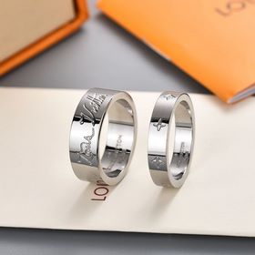 [原單對版] (配全套包裝) 驢家新款You And Me LV戒指由寬窄不同