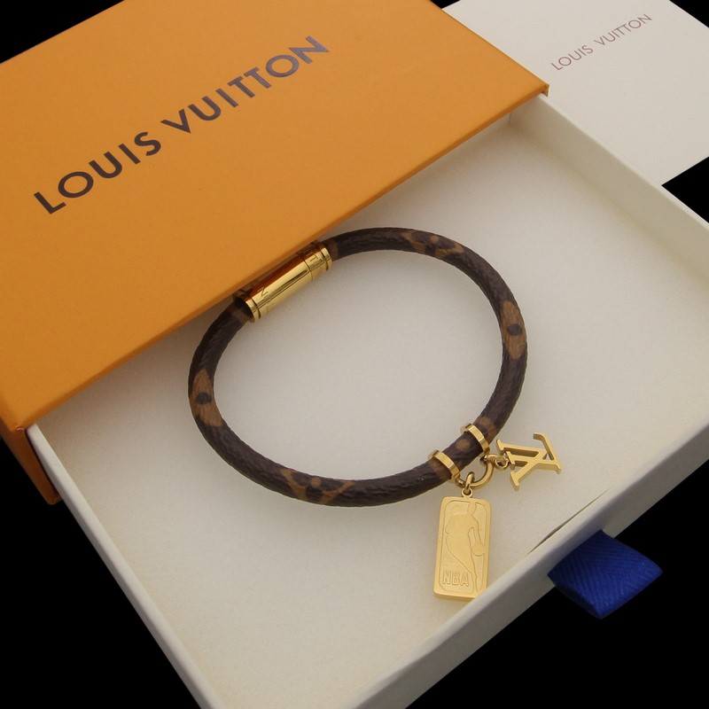驢家新款lv老花手鍊LV路易威登 與NBA聯(lián)名款 足球時(shí)尚 個(gè)性 搭配lv各種