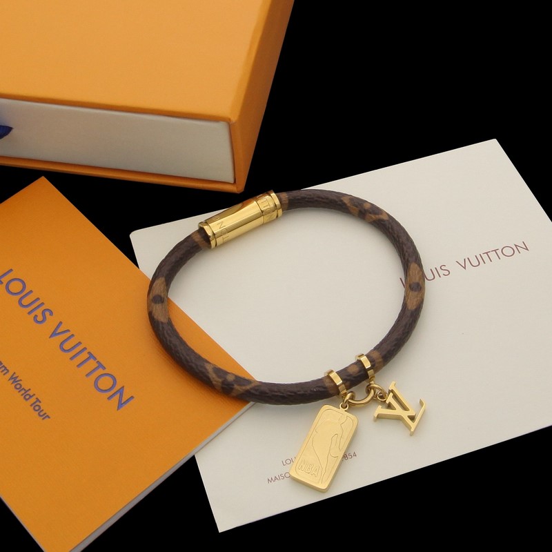 驢家新款lv老花手鍊LV路易威登 與NBA聯(lián)名款 足球時(shí)尚 個(gè)性 搭配lv各種