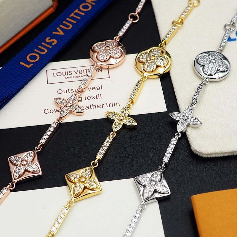 驢家老花滿鑽手鍊