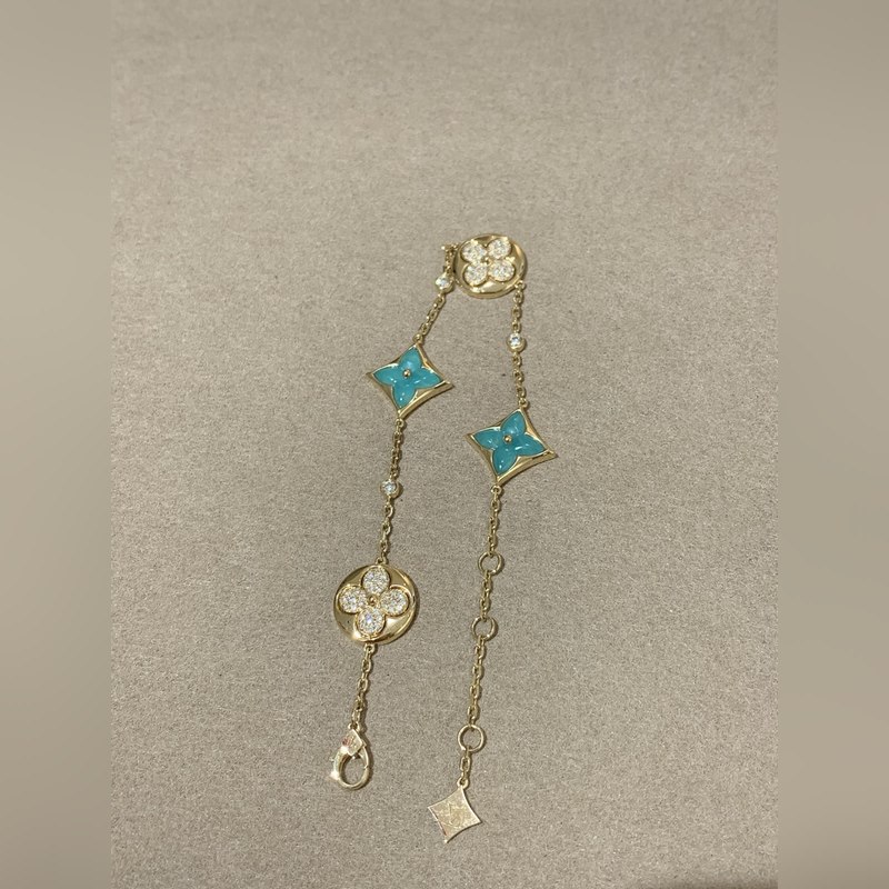 [原單對版] (配全套包裝) LV天河石手鍊出貨 顯白的顔色