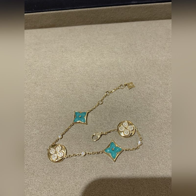 [原單對版] (配全套包裝) LV天河石手鍊出貨 顯白的顔色