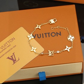 [原單對版] (配全套包裝) 路易威登字母手鍊 秉承精湛匠藝 拋光色澤成就經(jīng)典