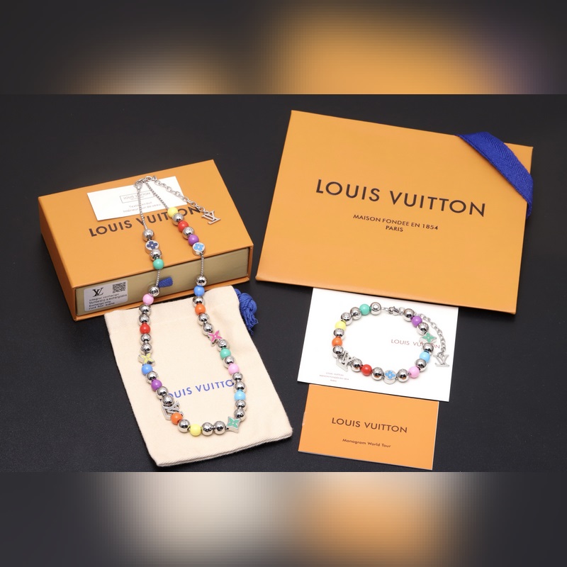 [原單對版] (配全套包裝) [新品上架]LV Candy 項鍊巧妙串連繽紛串