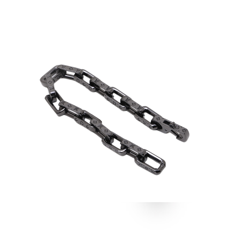 [原單對版] (配全套包裝) LV Monogram 淬火 黑金手鍊 專櫃對版