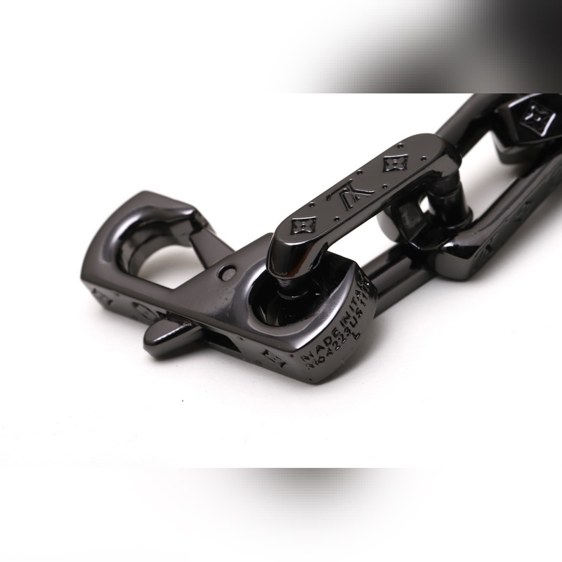 [原單對版] (配全套包裝) LV Monogram 淬火 黑金手鍊 專櫃對版