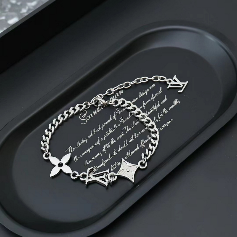 [原單對版] (配全套包裝) LV 路易威登 新款MNG ROW男女同款銀色拋