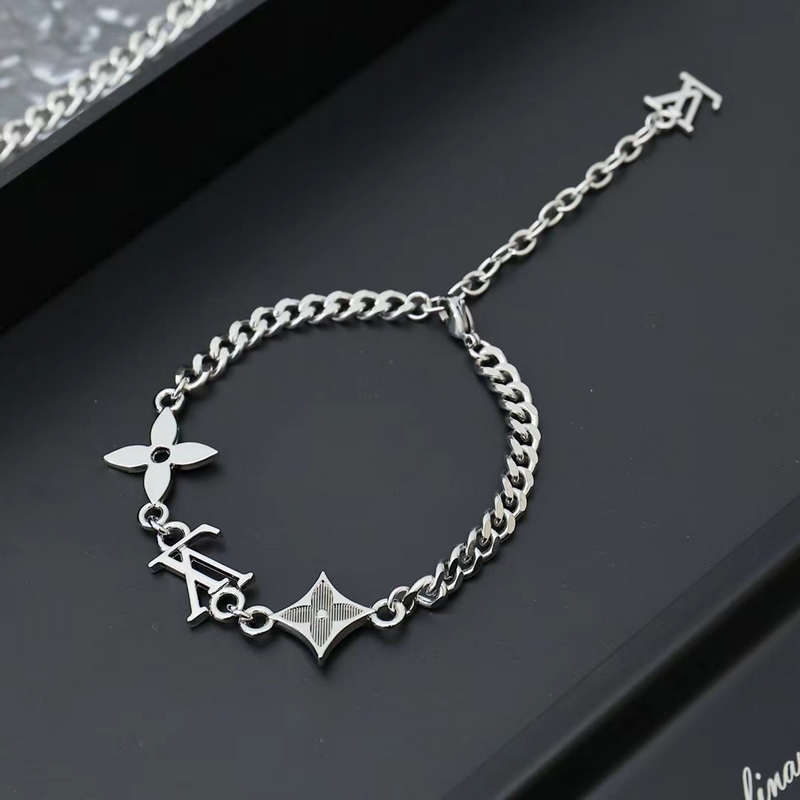 [原單對版] (配全套包裝) LV 路易威登 新款MNG ROW男女同款銀色拋