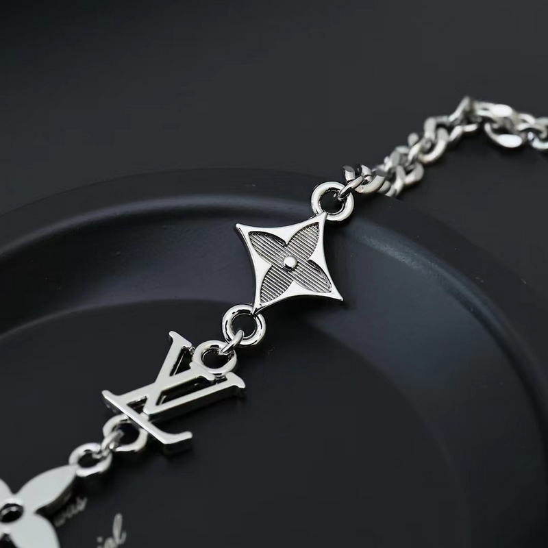 [原單對版] (配全套包裝) LV 路易威登 新款MNG ROW男女同款銀色拋