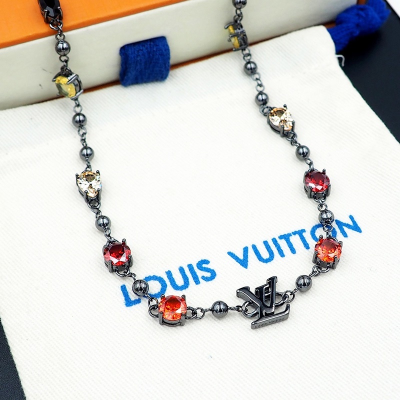 [原單對版] (配全套包裝) 驢家槍色彩鑽字母項鍊