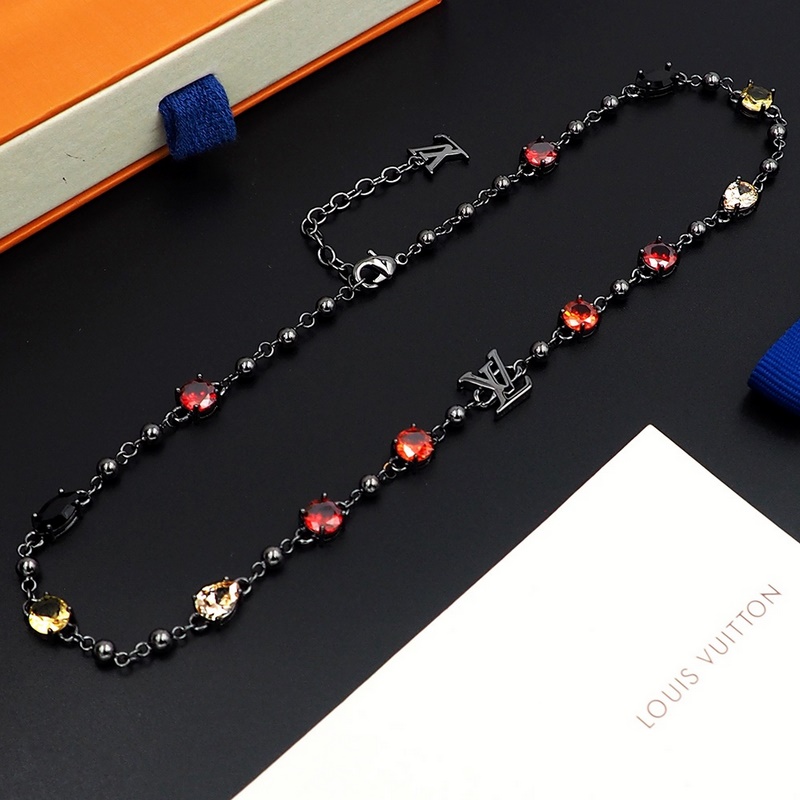 [原單對版] (配全套包裝) 驢家槍色彩鑽字母項鍊