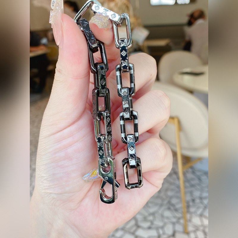 [原單對版]手鍊+項鍊 驢家新款彩色淬火套裝，白色間槍黑色、項鍊手鍊均有現貨，竹