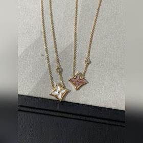 [原單對版] (配全套包裝) LV四葉草項鍊 白貝粉貝