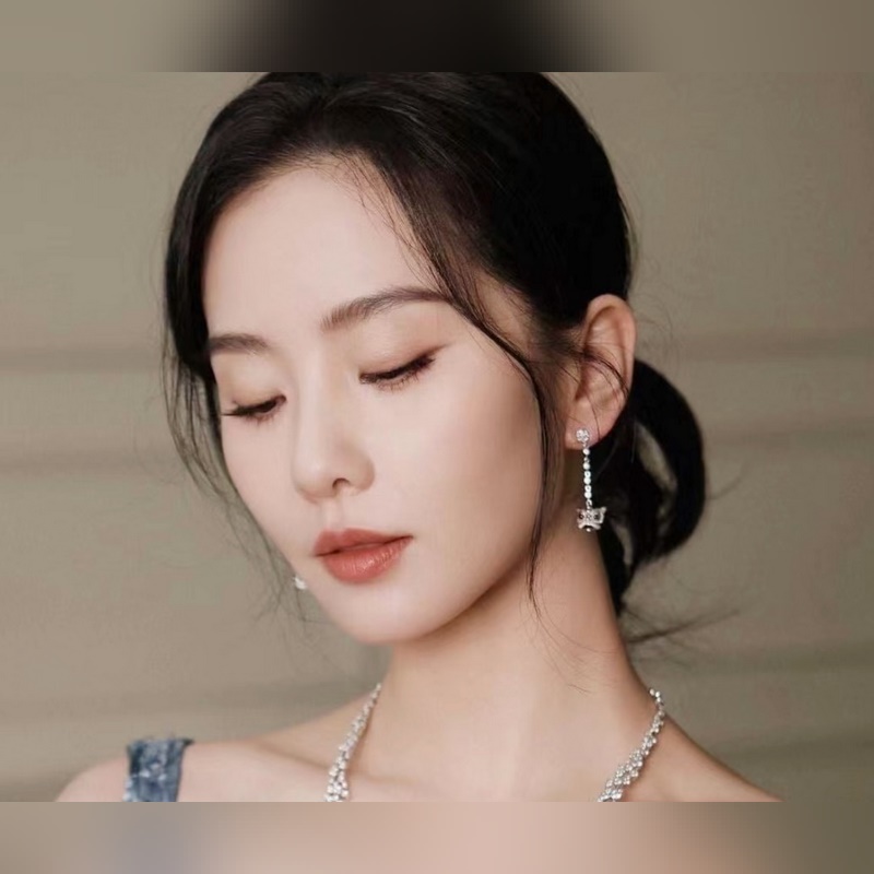 亞金 7580200 高品質貨源 Queelin麒麟舞動的獅子耳環 寓意極好