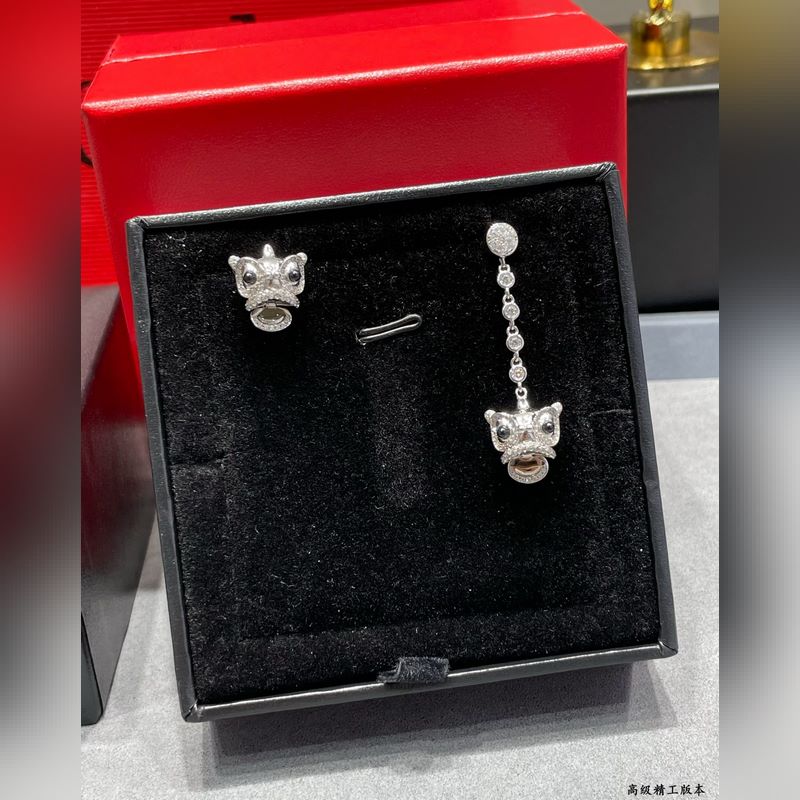 亞金 7580200 高品質貨源 Queelin麒麟舞動的獅子耳環 寓意極好