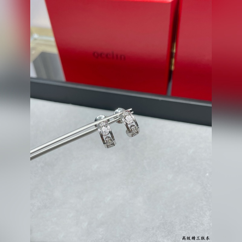 V金材質 5140210 麒麟圓圈葫蘆兩邊無鑽耳釘，福祿永恒-以圓鼓為靈感的Qe