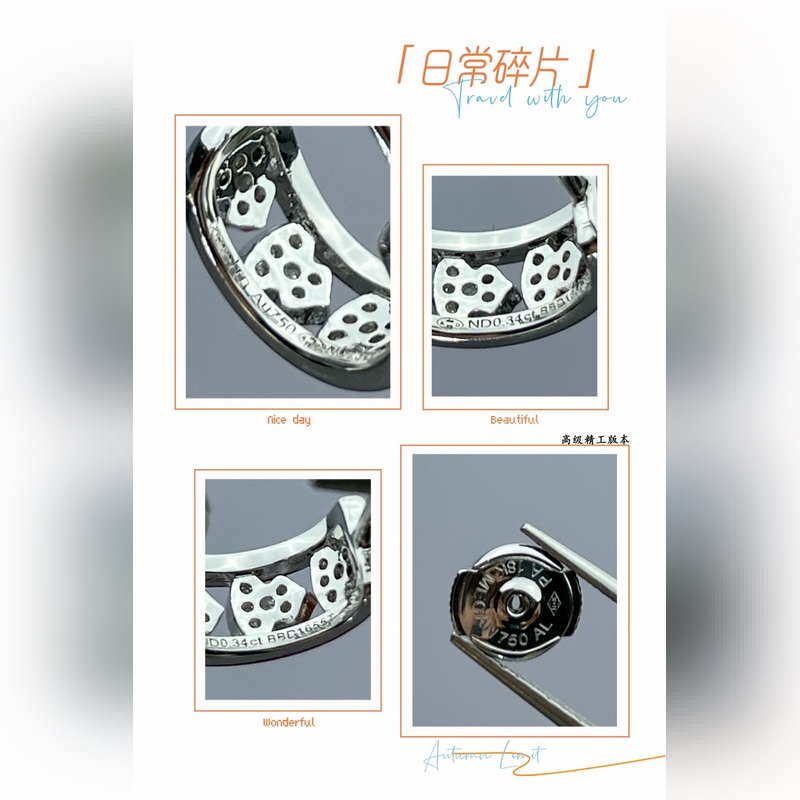 V金材質 5140210 麒麟圓圈葫蘆兩邊無鑽耳釘，福祿永恒-以圓鼓為靈感的Qe