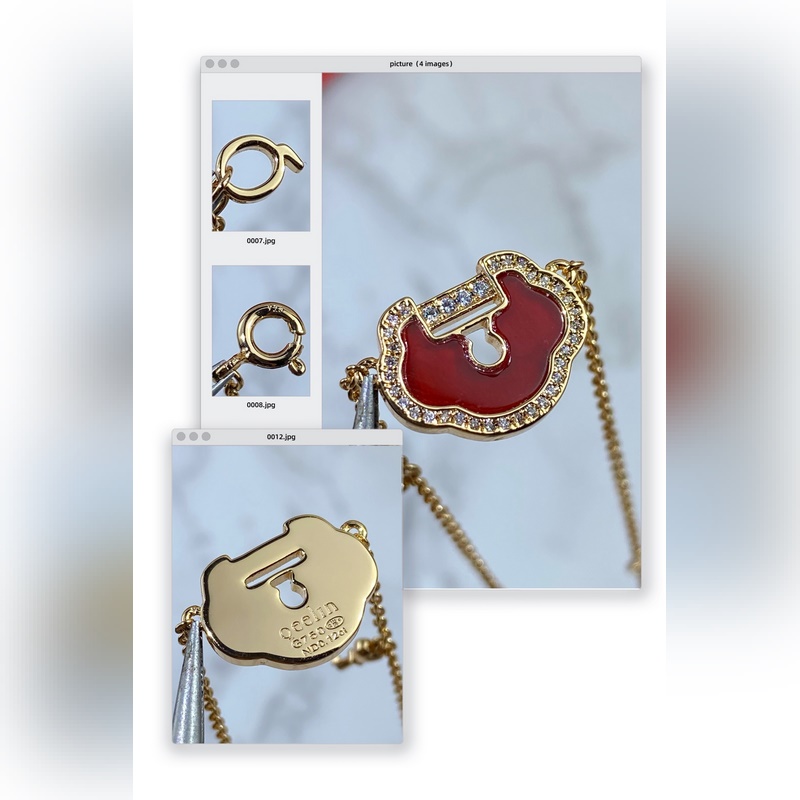 V金鍍咪金 5140260 麒麟大號如意鎖手鍊 時尚與傳統相結合的一款 不會滿大